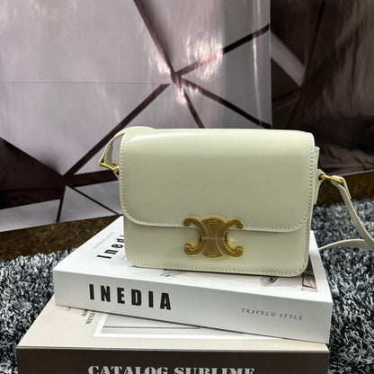 TRIOMPHE TEEN 18 WHITE COWHIDE LEATHER