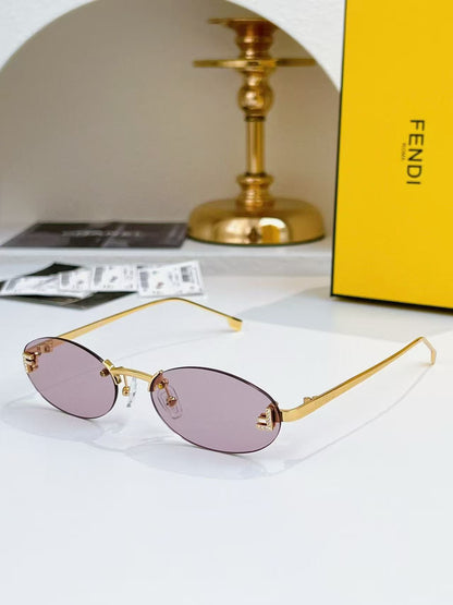 Double F frameless sunglasses