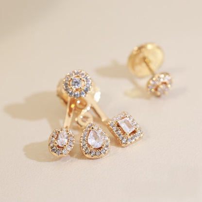 MKA AB STYLE TWO-IN-ONE EARRINGS