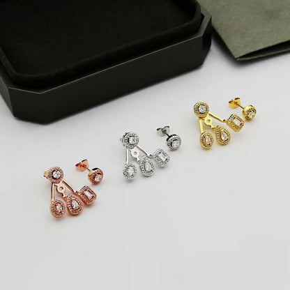 MKA AB STYLE TWO-IN-ONE EARRINGS