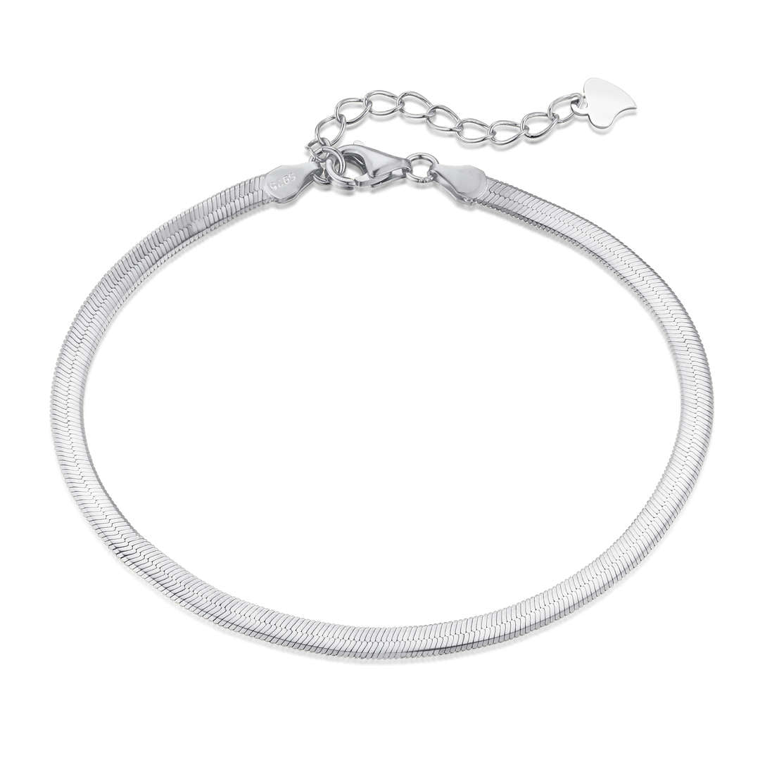 [AURORA]フラットスネークボーンチェーンブレードネックレス