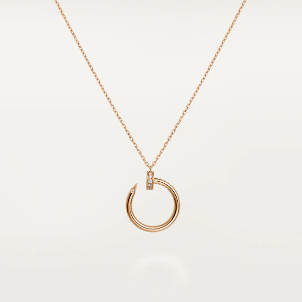 [Baslove]JUSTE NECKLACE PINK GOLD