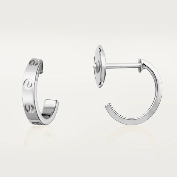 [Baslove]LOVE EARRINGS 2.65MM SILVER