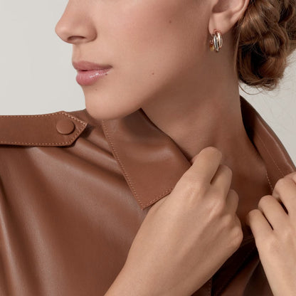 [AURORA]TRINITY ON DIAMOND CLASSIC EARRINGS
