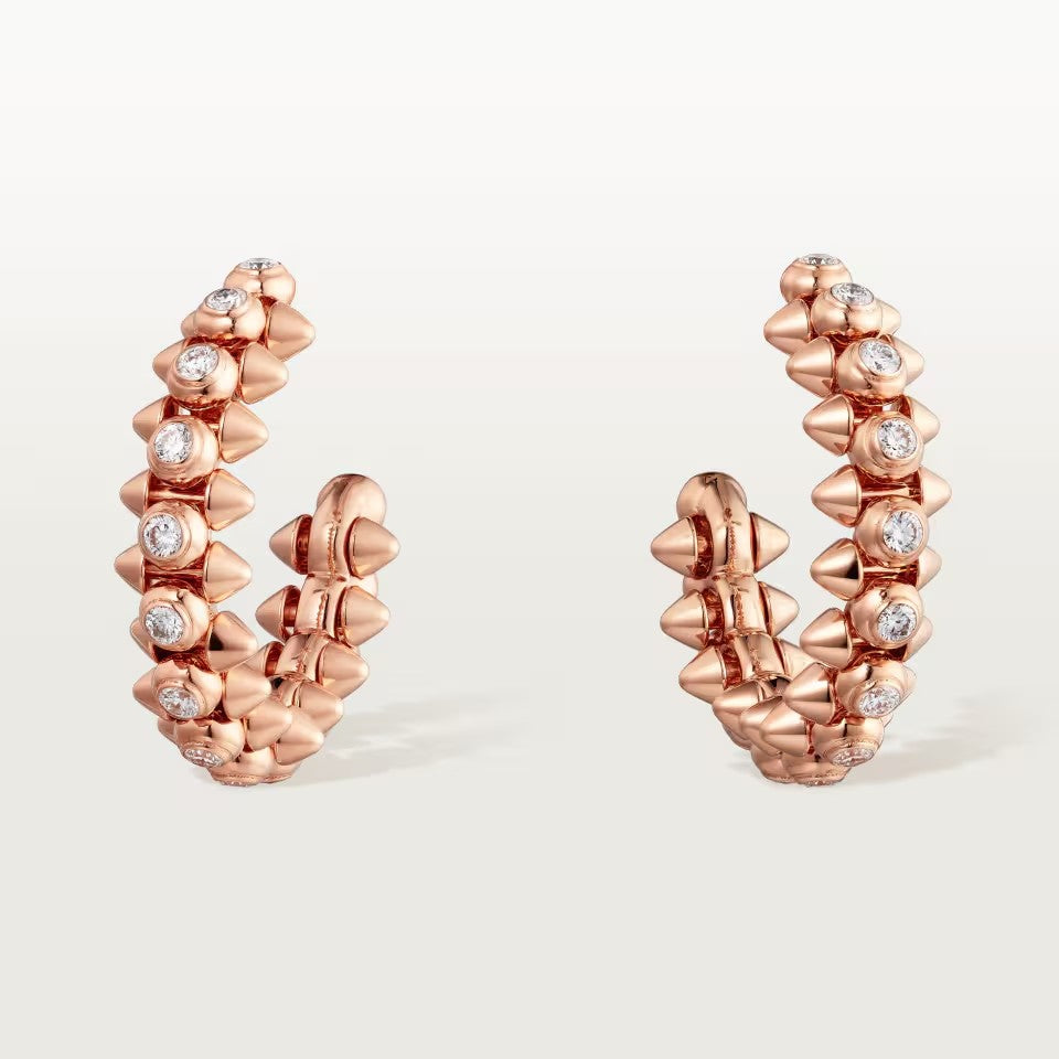 [AURORA]CLASH FULL DIAMOND MEDIUM EARRINGS