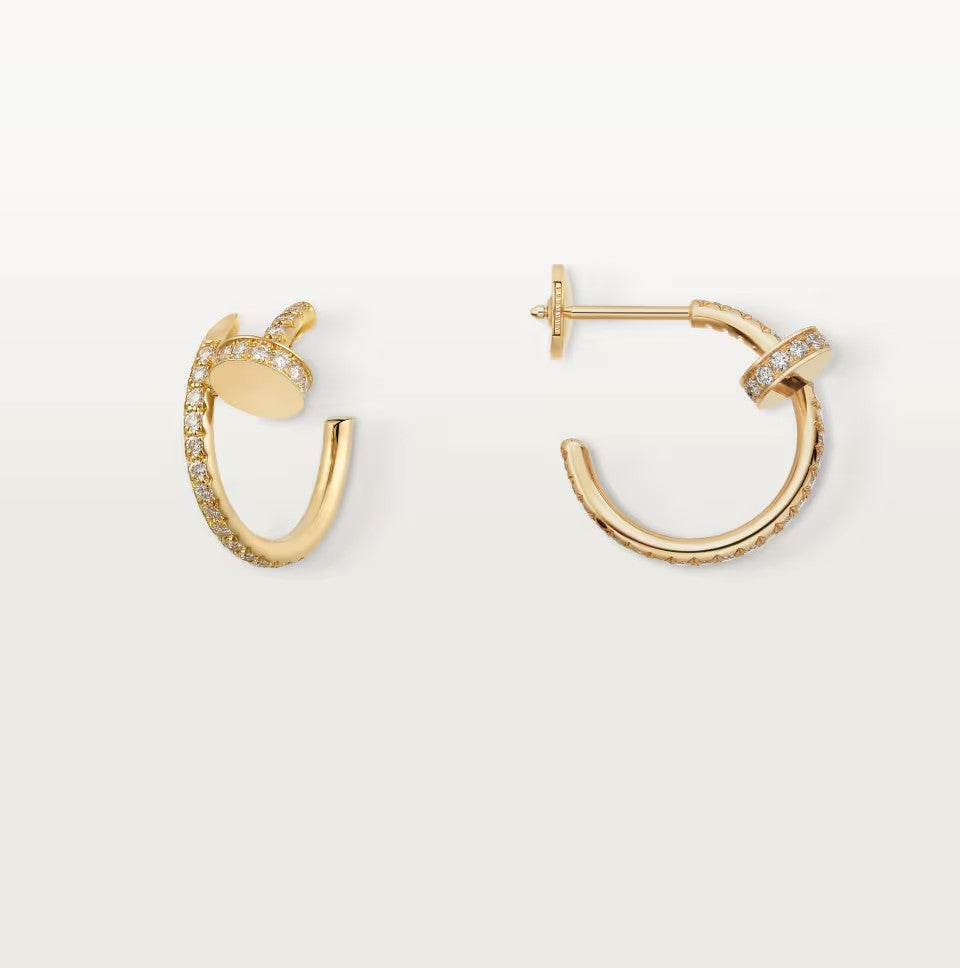 [AURORA]JUSTE FULL DIAMOND SMALL EARRINGS