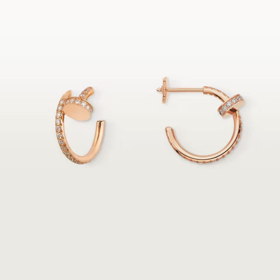 [AURORA]JUSTE FULL DIAMOND SMALL EARRINGS