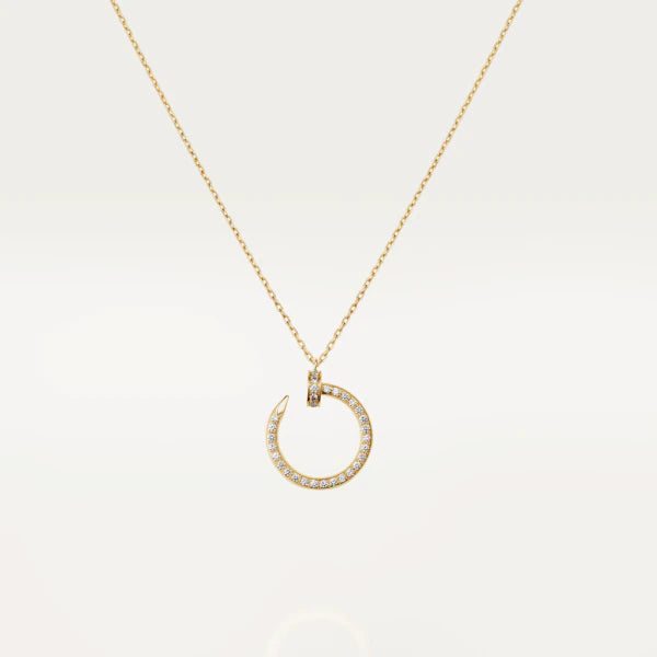 [Baslove]JUSTE NECKLACE GOLD DIAMONDS