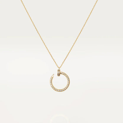 [Baslove]JUSTE NECKLACE GOLD DIAMONDS