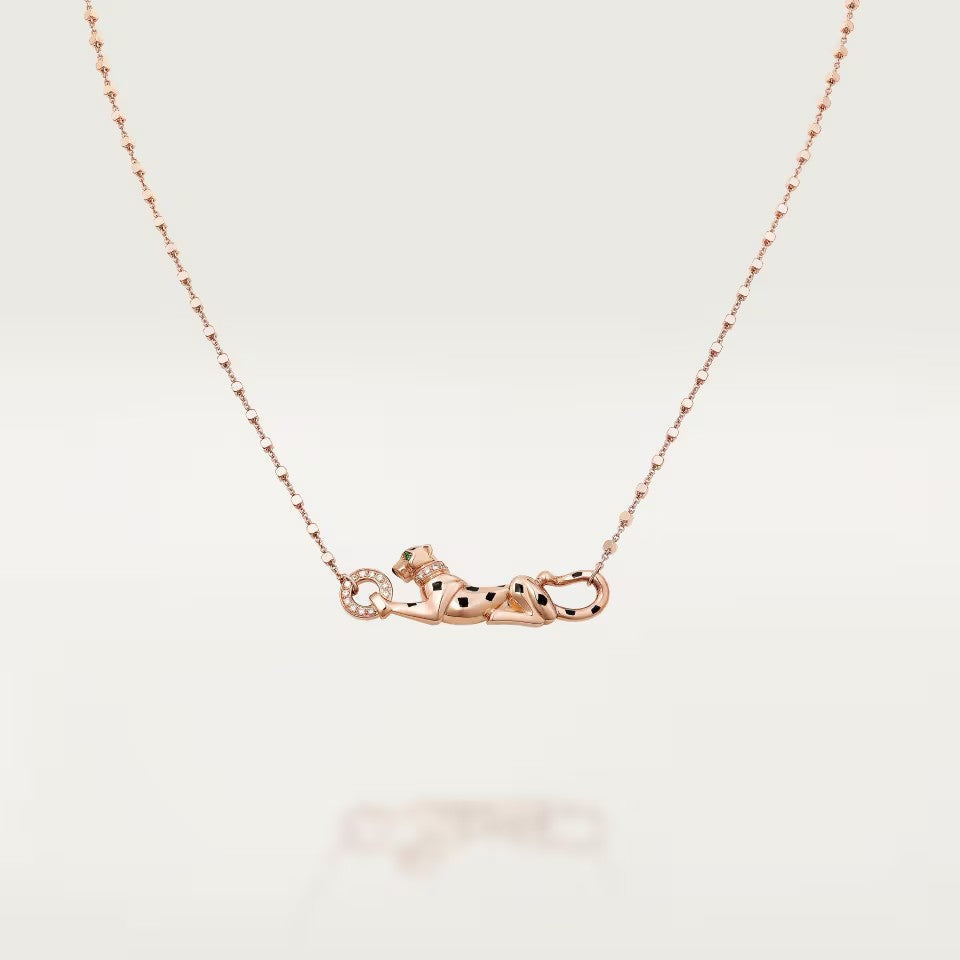 [AURORA]PANTHERE FULL DIAMOND NECKLACE