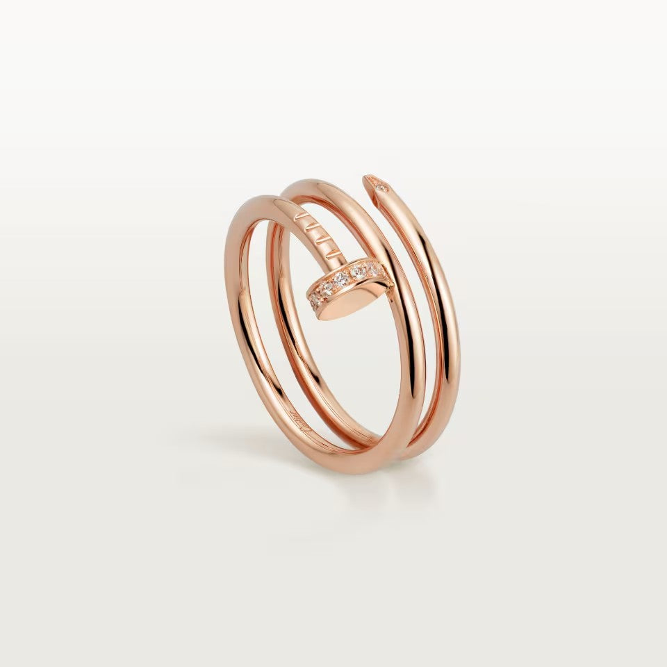 [AURORA]JUSTE RING 4.8MM HALF DIAMOND