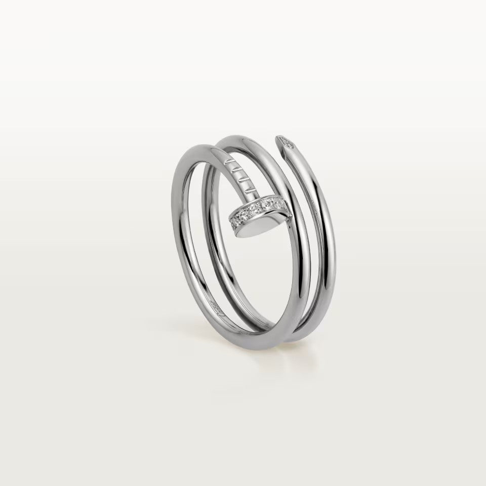 [AURORA]JUSTE RING 4.8MM HALF DIAMOND