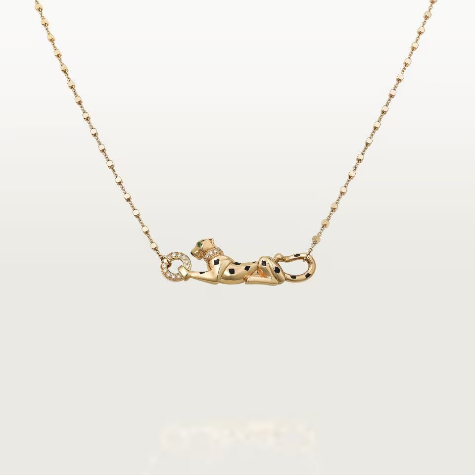[AURORA]PANTHERE FULL DIAMOND NECKLACE