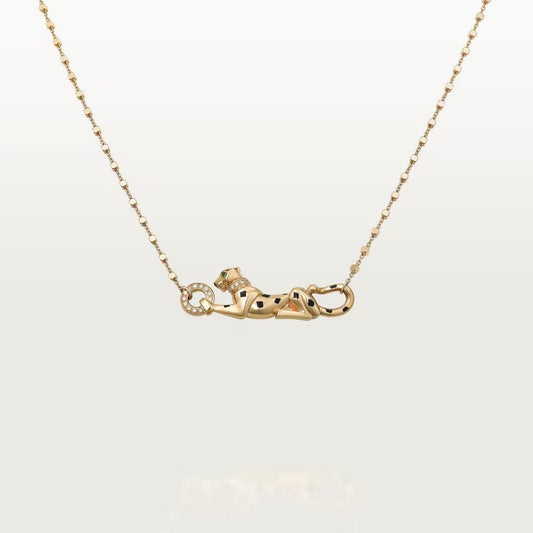 [AURORA]PANTHERE FULL DIAMOND NECKLACE