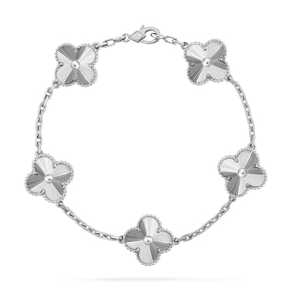 [Baslove]CLOVER SILVER 5 MOTIFS BRACELET