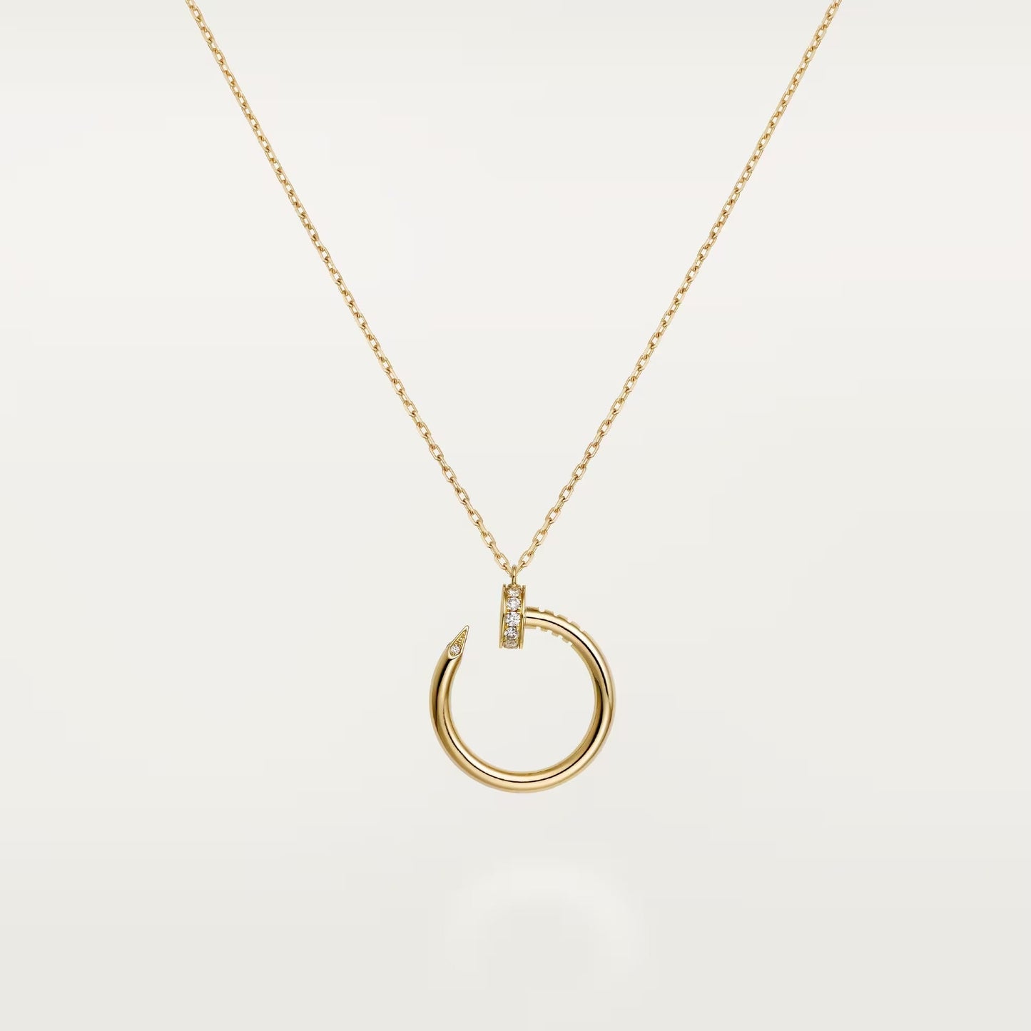 [AURORA]JUSTE NECKLACE HALF DIAMOND