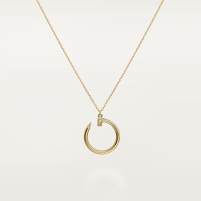 [AURORA]JUSTE NECKLACE HALF DIAMOND