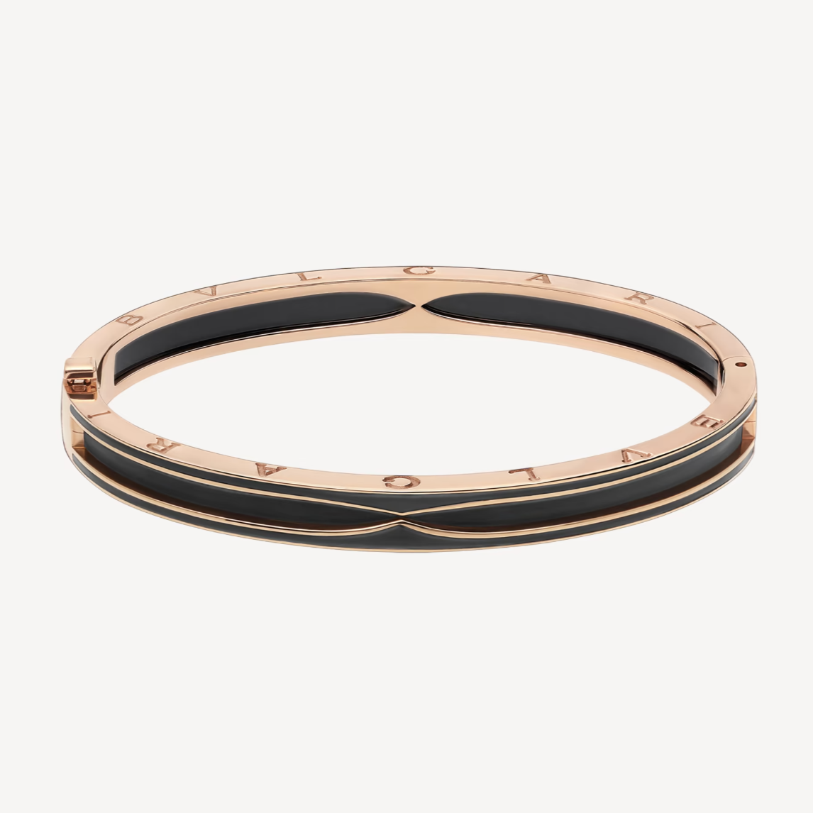 [Baslove]ZERO 1 PINK GOLD WITH MATTE BLACK CERAMIC BRACELET