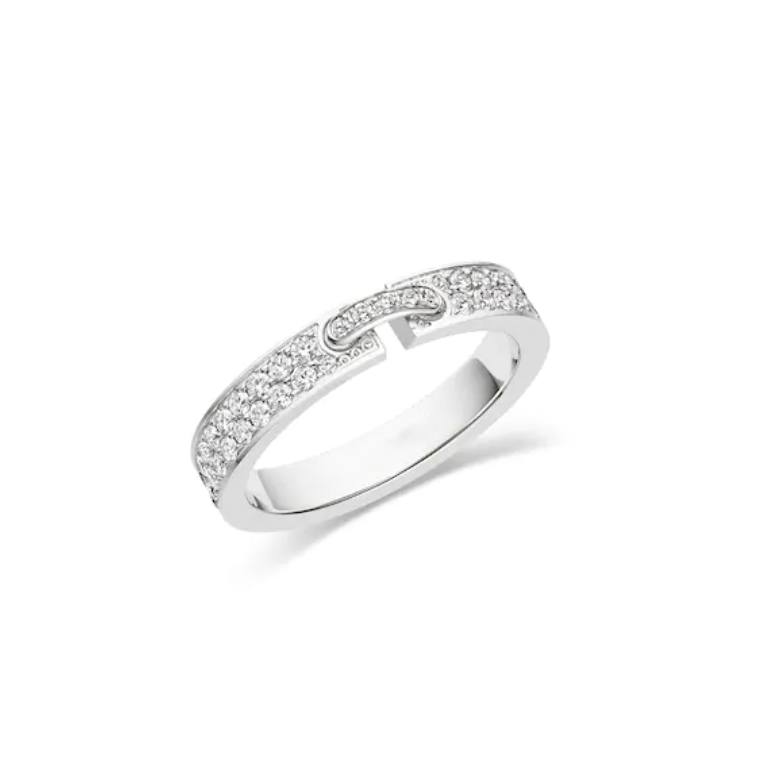 [Baslove]ALLIANCE LIENS VIDENCE PAVED DIAMOND 4MM RING