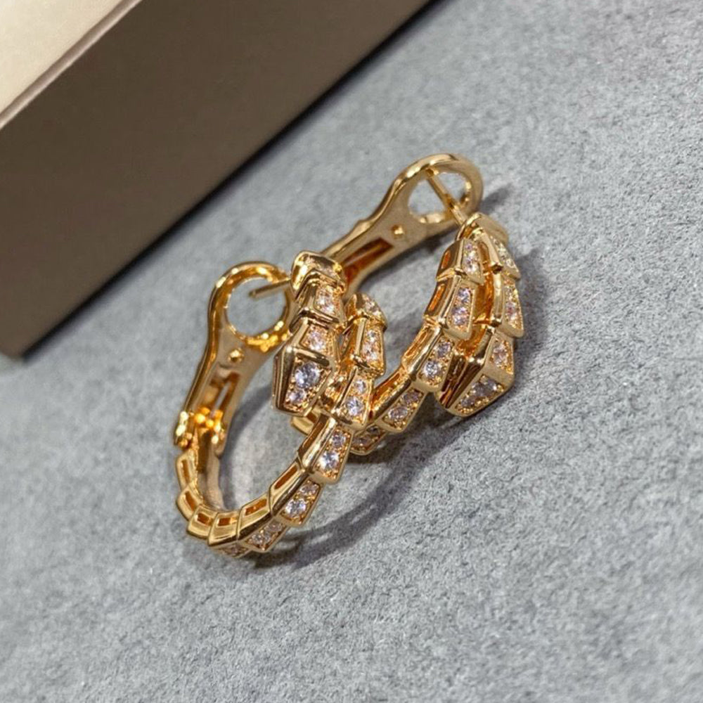 [AURORA]SERPENTI EARRINGS FULL DIAMOND