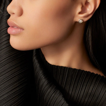 [AURORA]TRINITY STUD DIAMOND EARRINGS