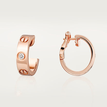 [AURORA]LOVE EARRINGS 5.7MM 2 DIAMONDS