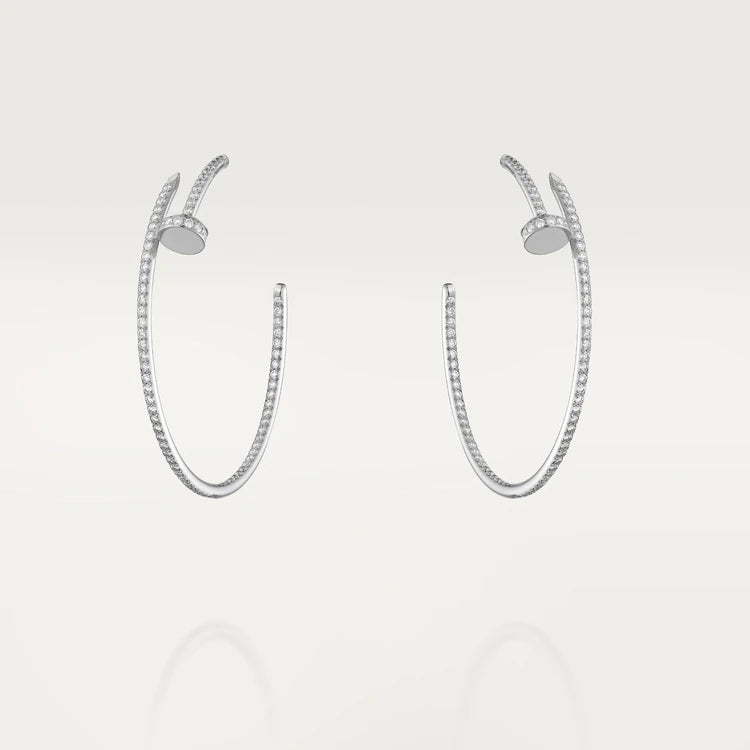 [Baslove]JUSTE EARRINGS FULL DIAMONDS 1.8MM