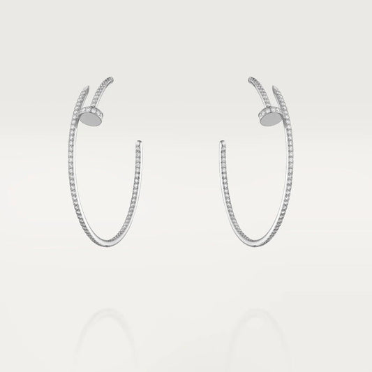 [Baslove]JUSTE EARRINGS FULL DIAMONDS 1.8MM