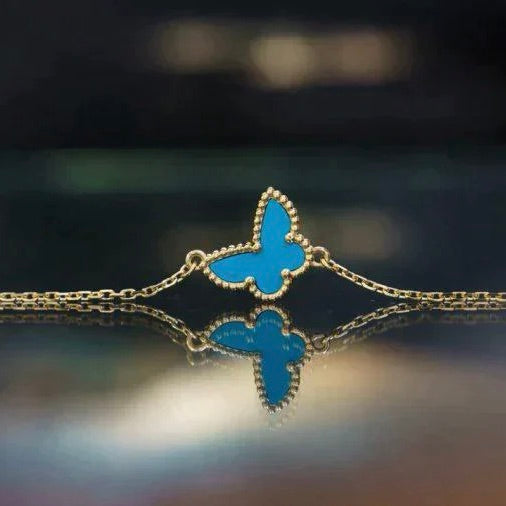 [basloveJW]BUTTERFLY TÜRKIS SCHMETTERLINGSARMBAND