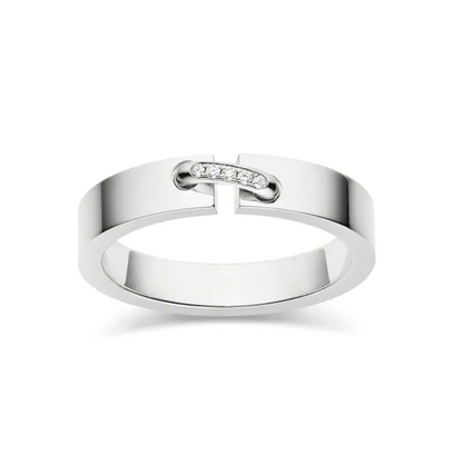 [Baslove]ALLIANCE LIENS VIDENCE DIAMOND 4MM RING