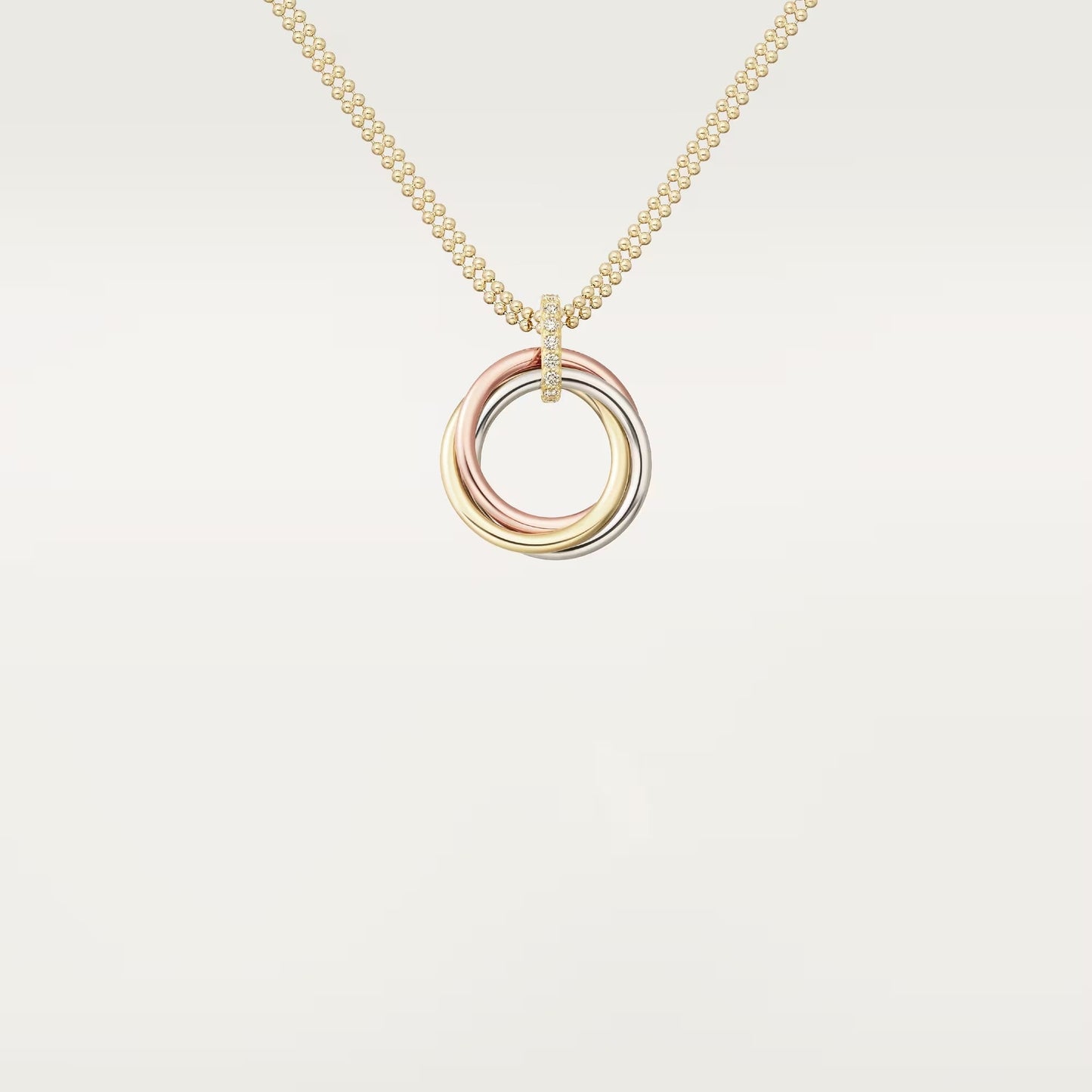 [AURORA]TRINITY MEDIUM  DIAMONDS NECKLACE