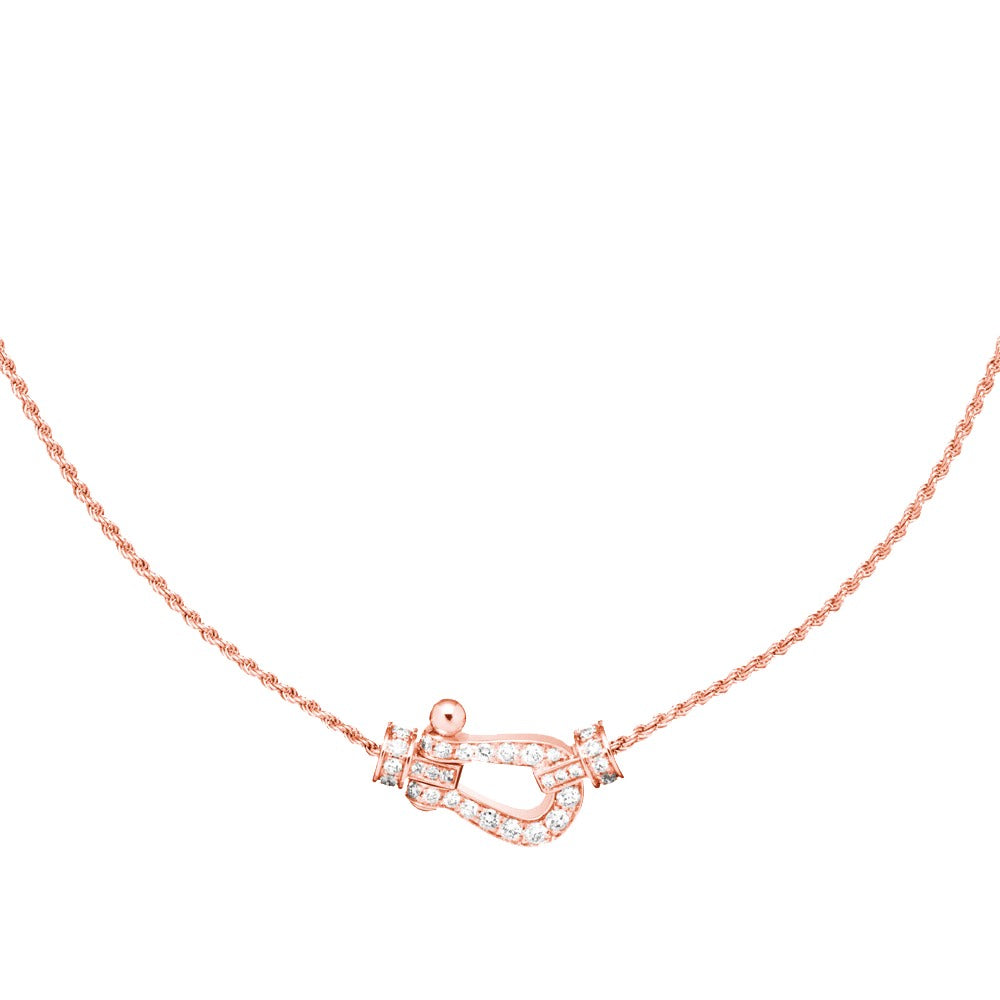 [Baslove]FORCE 10 PINK GOLD DIAMOND NECKLACE