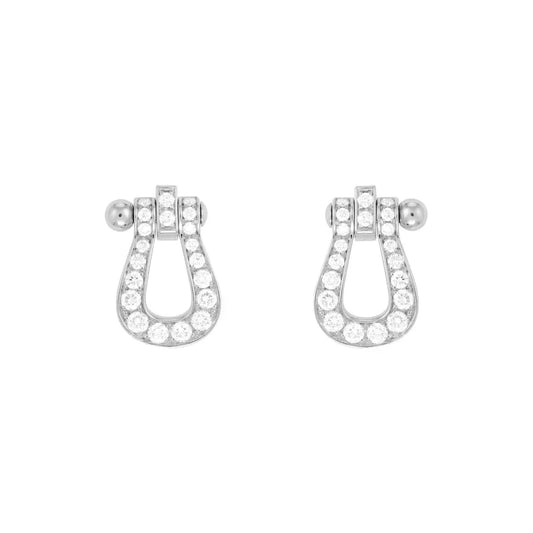 [Baslove]FORCE 10 FULL DIAMOND STUD EARRINGS MINI MODEL