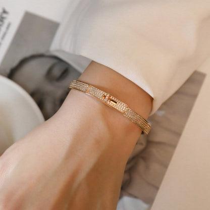 [Baslove]KELLY BRACELET DIAMOND PAVED