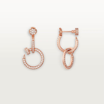 [AURORA]JUSTE FULL DIAMOND DOUBLE EARRINGS