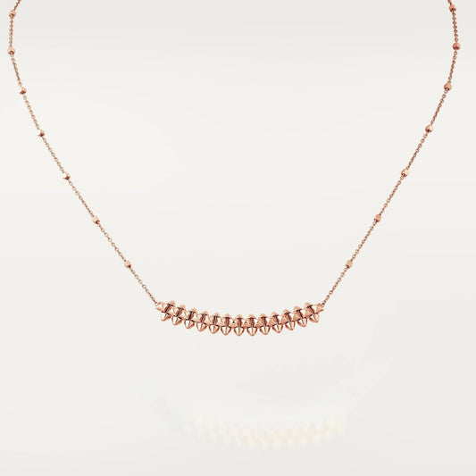 [Baslove]CLASH PINK GOLD NECKLACE