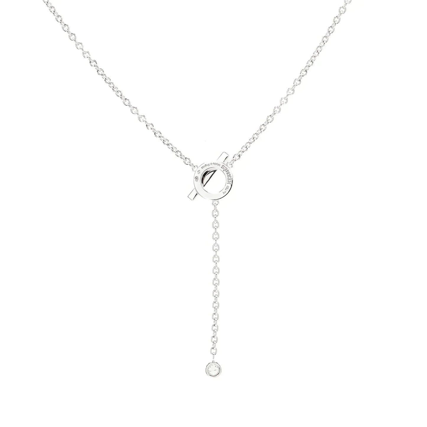 [Baslove]FINESSE SILVER DIAMOND NECKLACE