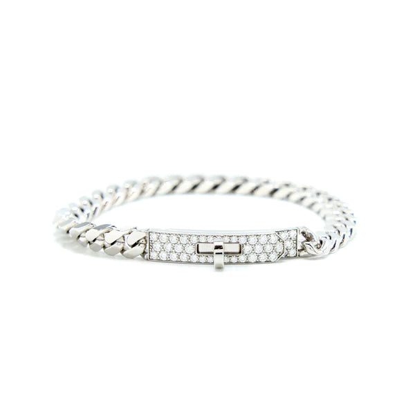 [Baslove]KELLY CHAIN SILVER DIAMOND BRACELET