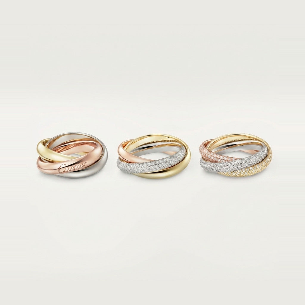 [AURORA] TRINITY 3.2MM RING COLLECTION