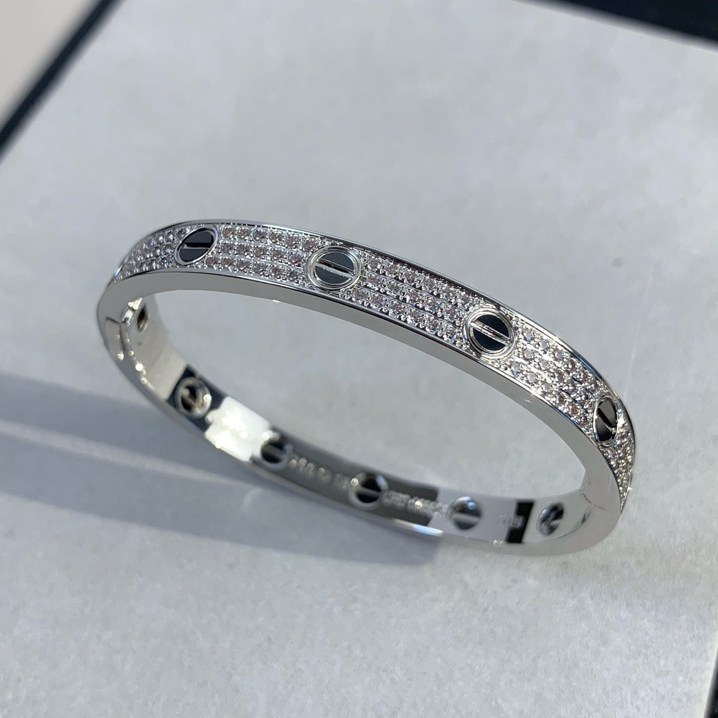 [Baslove]LOVE BRACELET 6.1MM DIAMOND-PAVED CERAMIC