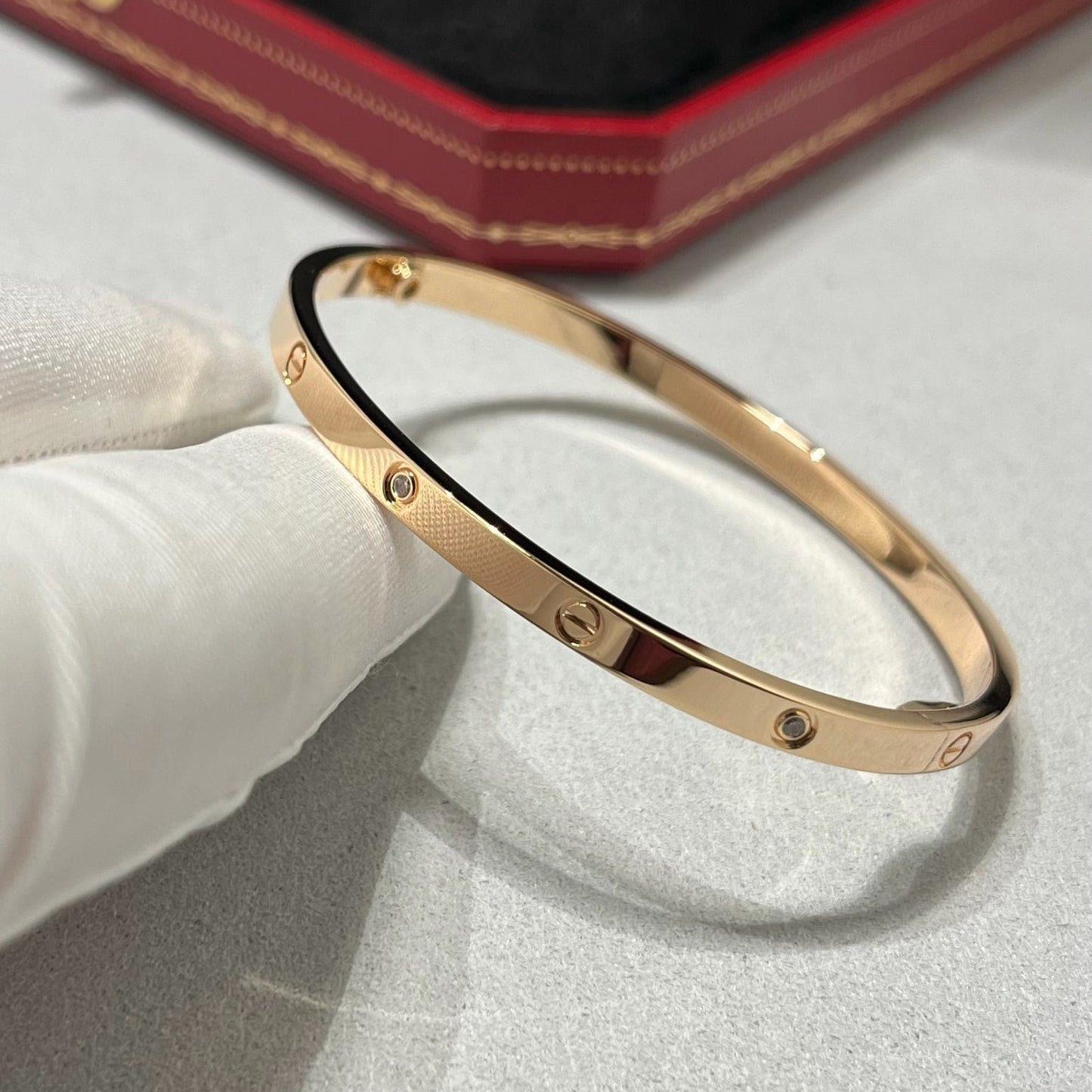 [AURORA]LOVE BRACELET 3.65MM 6 DIAMONDS