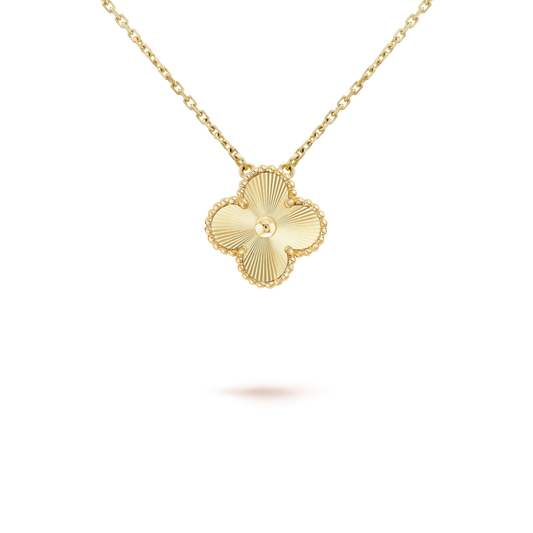 [Baslove]CLOVER 15MM LASER NECKLACE