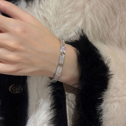 [AURORA]LOVE BRACELET 6.1MM DIAMOND-PAVED