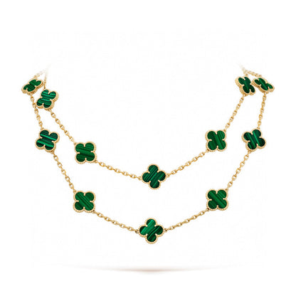 [Baslove]CLOVER 20 MOTIFS MALACHITE GOLD