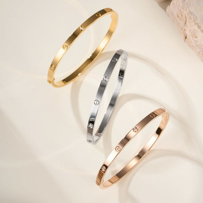[AURORA]LOVE BRACELET 3.65MM 6 DIAMONDS