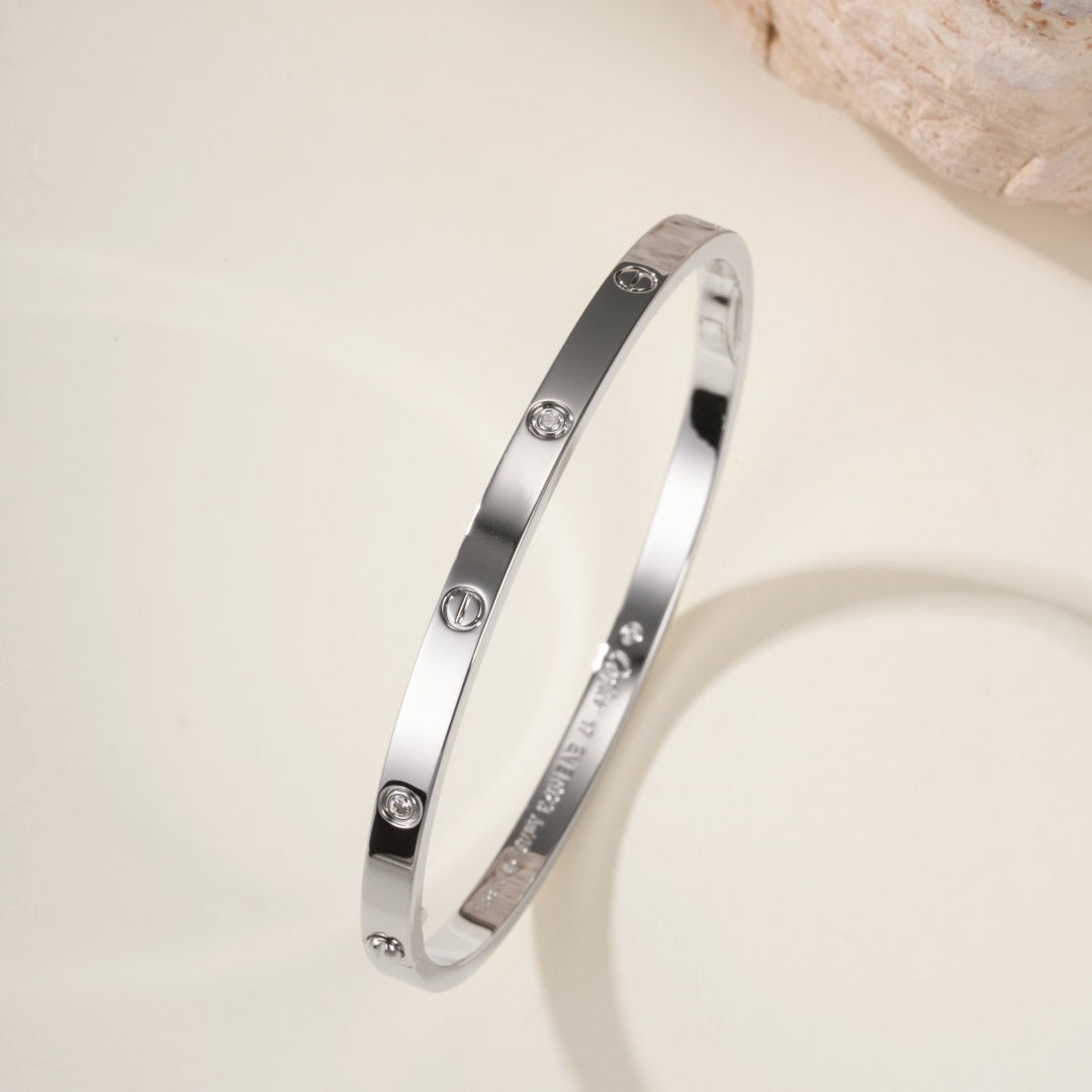 [AURORA]LOVE BRACELET 3.65MM 6 DIAMONDS