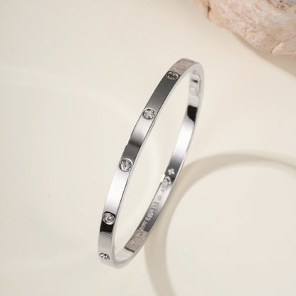 [AURORA]LOVE BRACELET 3.65MM 6 DIAMONDS