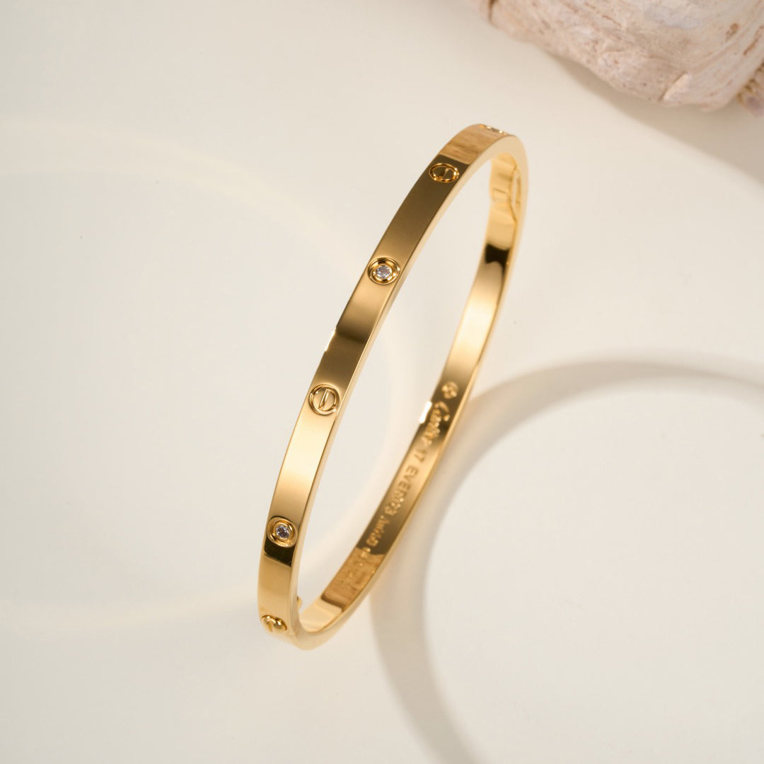 [AURORA]LOVE BRACELET 3.65MM 6 DIAMONDS