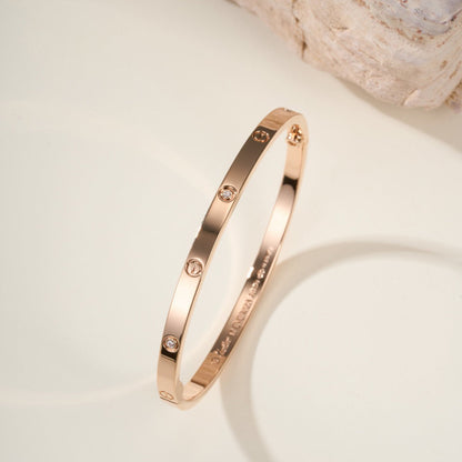 [AURORA]LOVE BRACELET 3.65MM 6 DIAMONDS