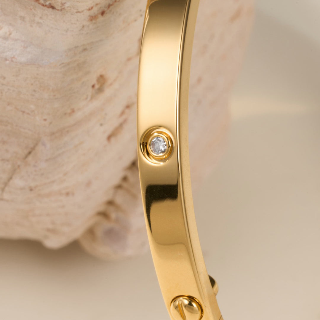 [AURORA]LOVE BRACELET 3.65MM 6 DIAMONDS